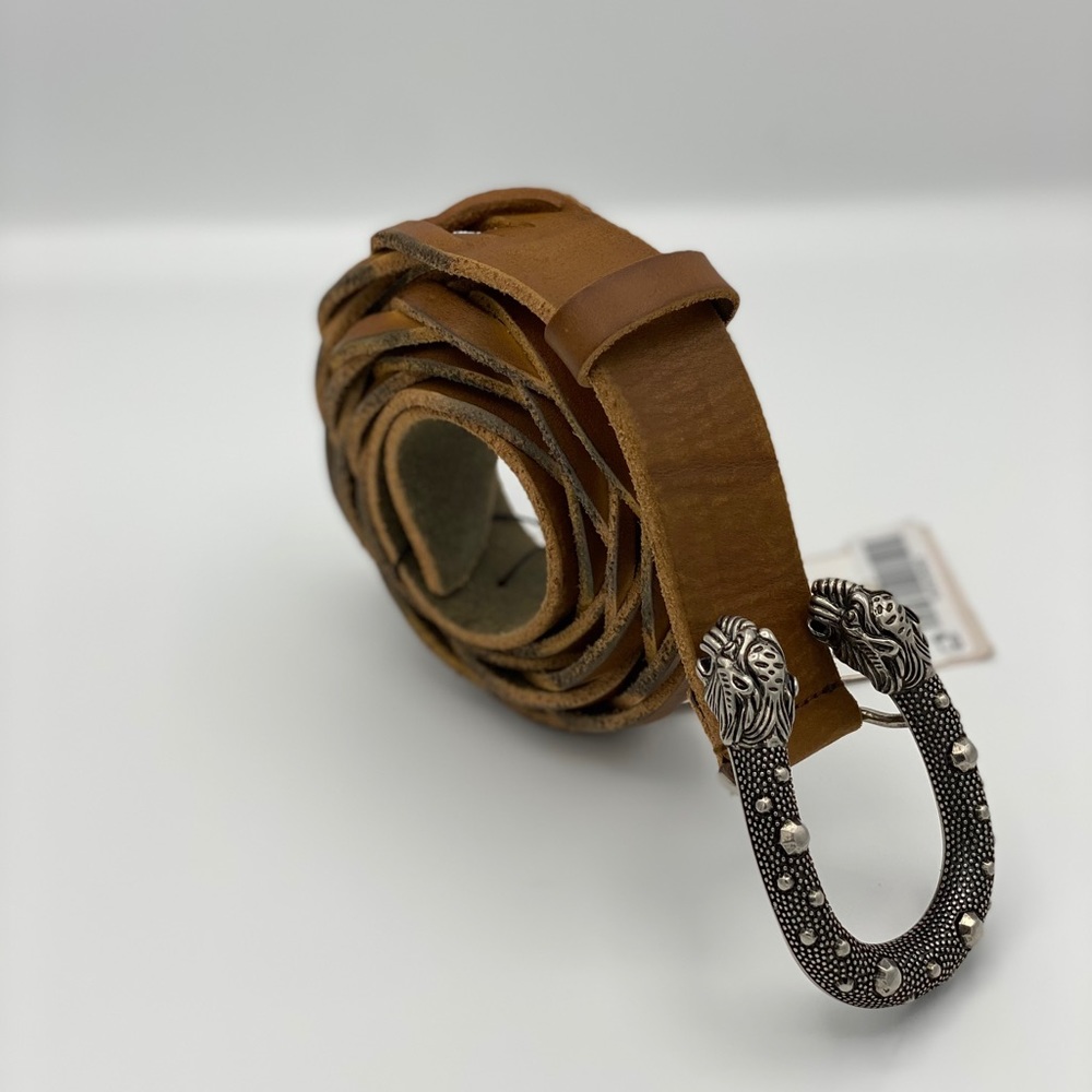 Gucci Men's Tiger Head Braided Belt